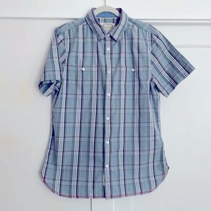 White Stuff Short Sleeve Button Down. Classic Fit. L